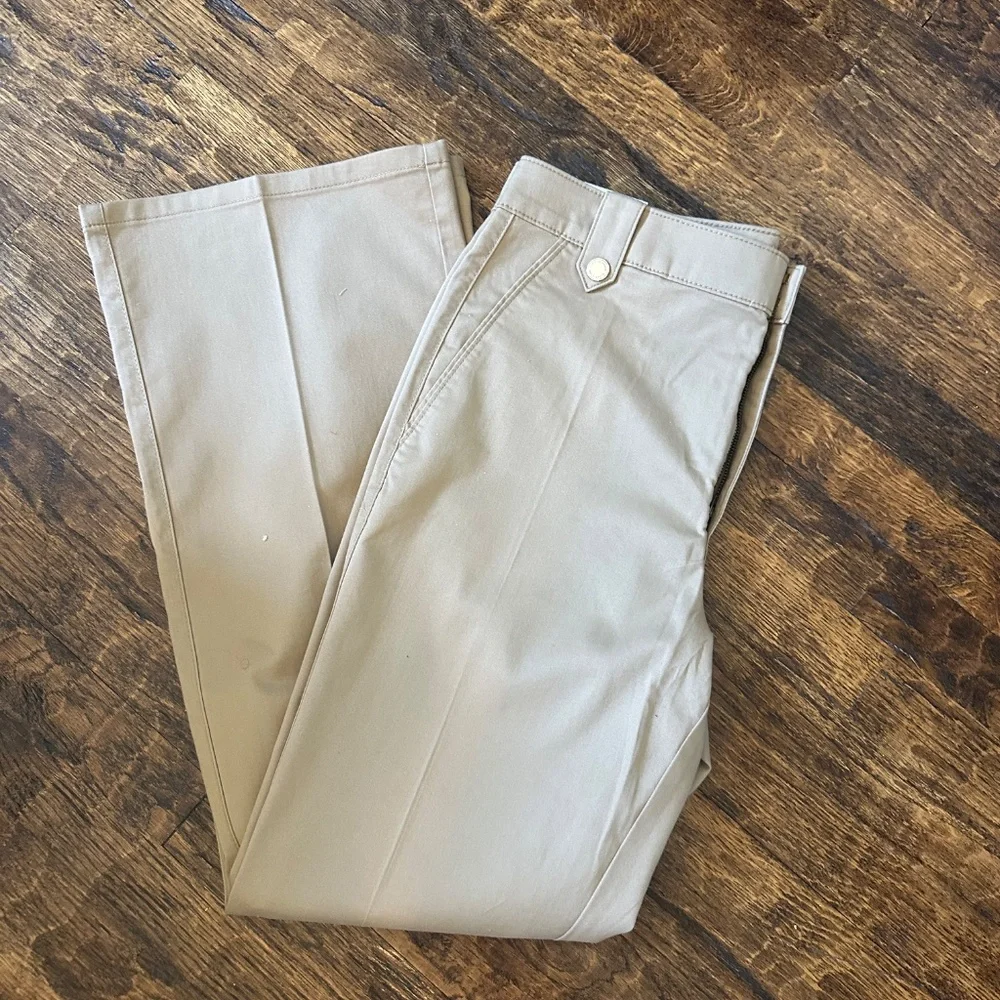 NWT-WHBM Extra High Rise Trouser-Tan Size 14‎